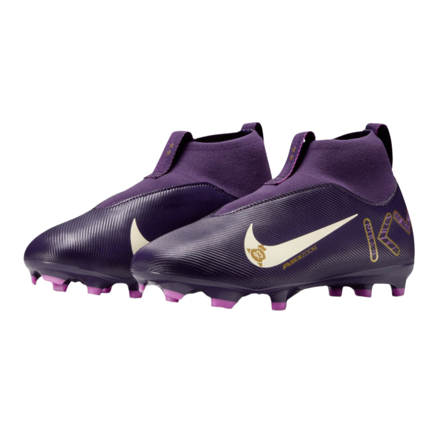 Nike Youth Mercurial Superfly 10 Mbappe Academy FG - Purple/Ivory Youth Footwear - Third Coast Soccer