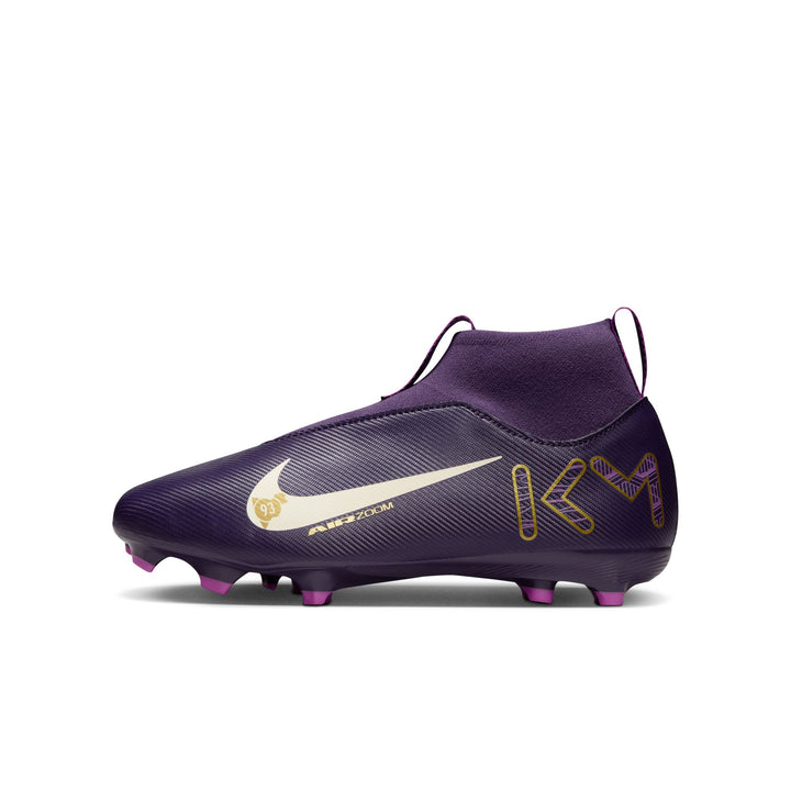 Nike Youth Mercurial Superfly 10 Mbappe Academy FG - Purple/Ivory Youth Footwear - Third Coast Soccer