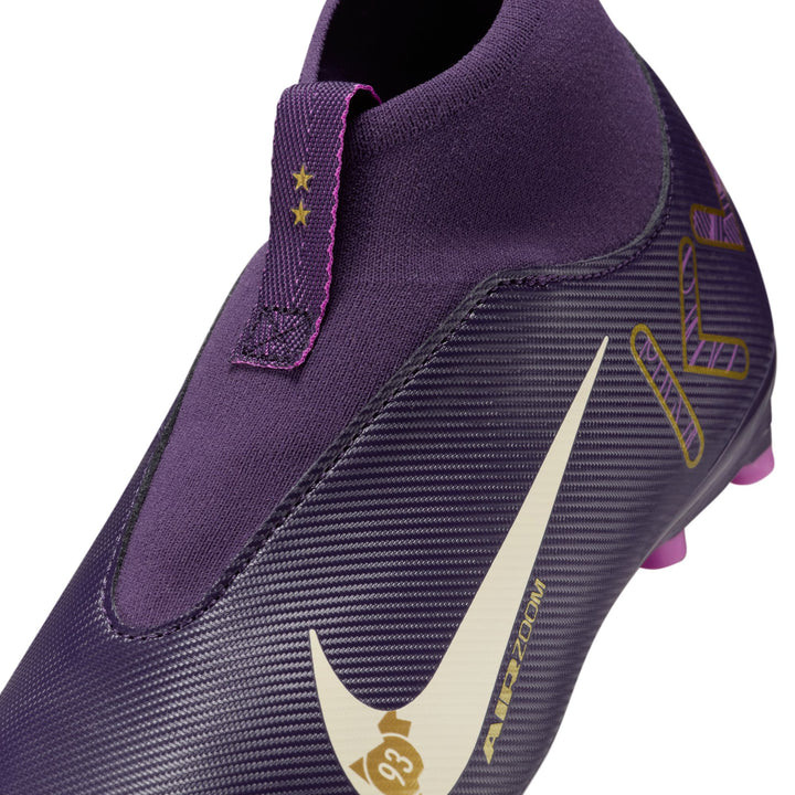 Nike Youth Mercurial Superfly 10 Mbappe Academy FG - Purple/Ivory Youth Footwear - Third Coast Soccer