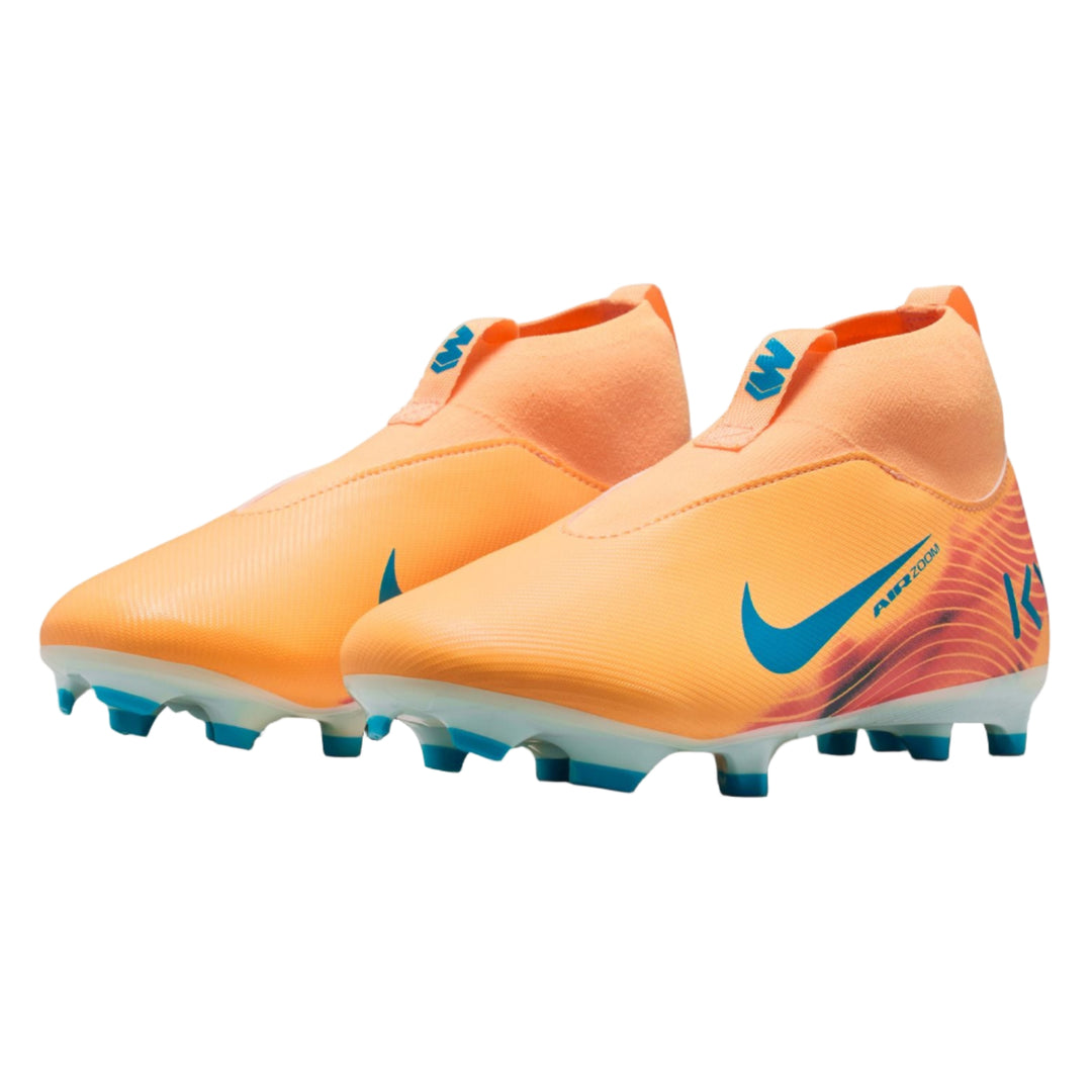 Nike Youth Mercurial Superfly 10 Academy Mbappe FG - Melon/Turquoise