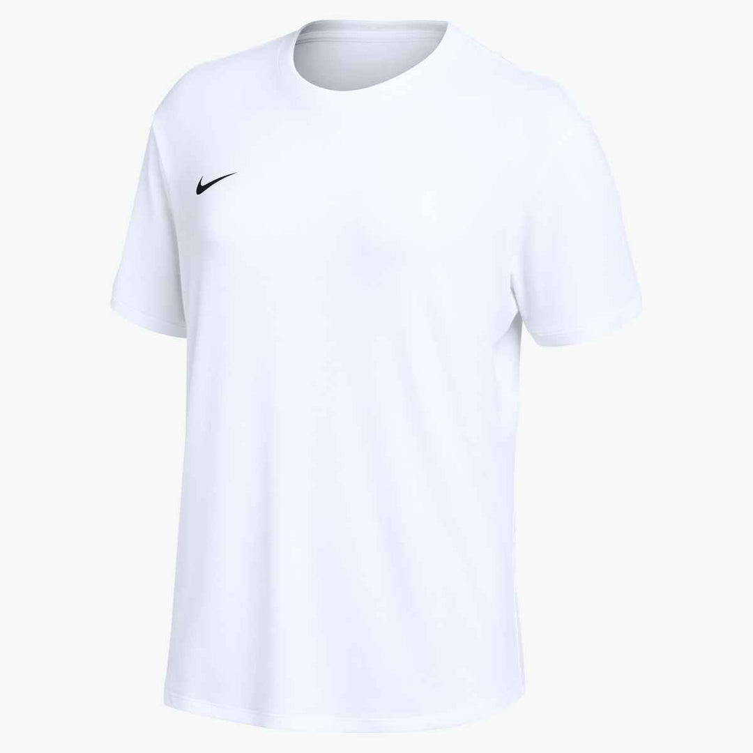 Nike Women's One Relaxed SS Top Training Wear White/Black Womens XSmall - Third Coast Soccer