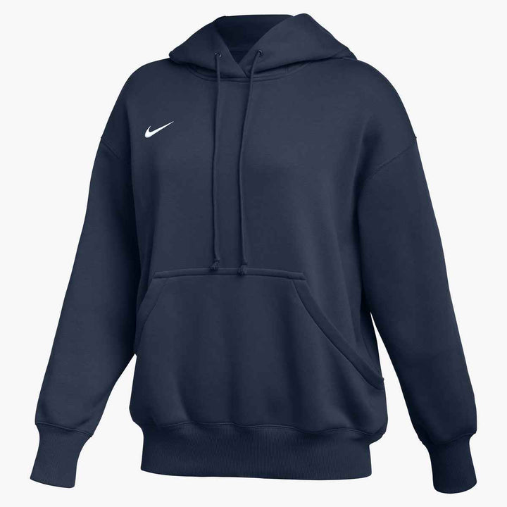 Nike Women's Phoenix Fleece Hoody Training Wear College Navy/White Womens XSmall - Third Coast Soccer