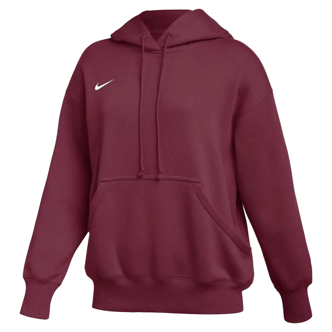 Nike Women's Phoenix Fleece Hoody Training Wear Team Maroon/White Womens XSmall - Third Coast Soccer