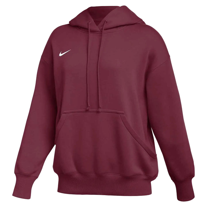 Nike Women's Phoenix Fleece Hoody Training Wear Team Maroon/White Womens XSmall - Third Coast Soccer