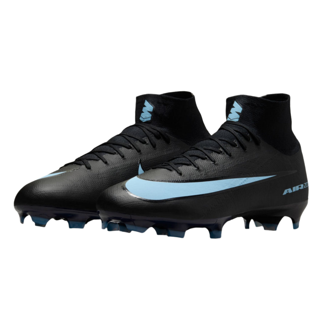 Nike Mercurial Superfly 10 Pro FG - Black/Ice Blue Men's Footwear - Third Coast Soccer