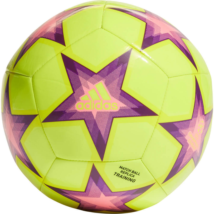 adidas UCL Club Ball - Solar Yellow/Beam Pink Balls   - Third Coast Soccer