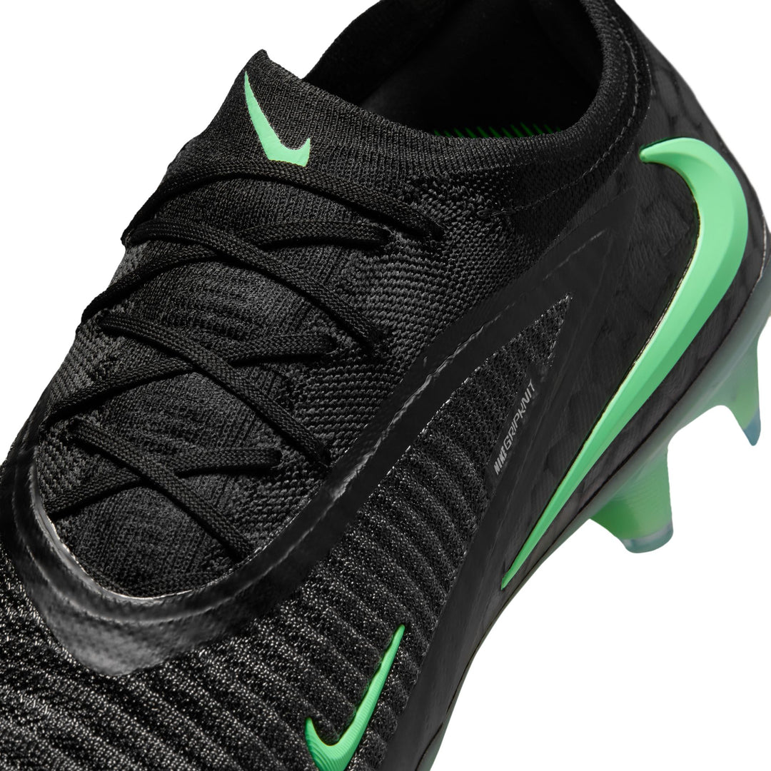 Nike Phantom 6 Low Elite FG - Black/Illusion Green Men's Footwear - Third Coast Soccer