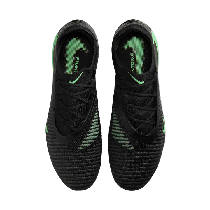 Nike Phantom 6 Low Elite FG - Black/Illusion Green Men's Footwear - Third Coast Soccer