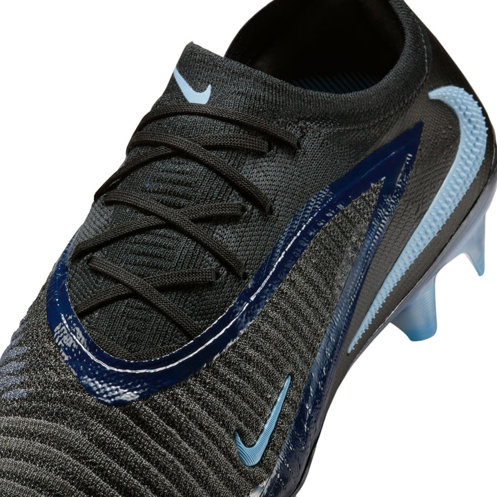 Nike Phantom 6 Low Elite FG - Black/Ice Blue Men's Footwear - Third Coast Soccer