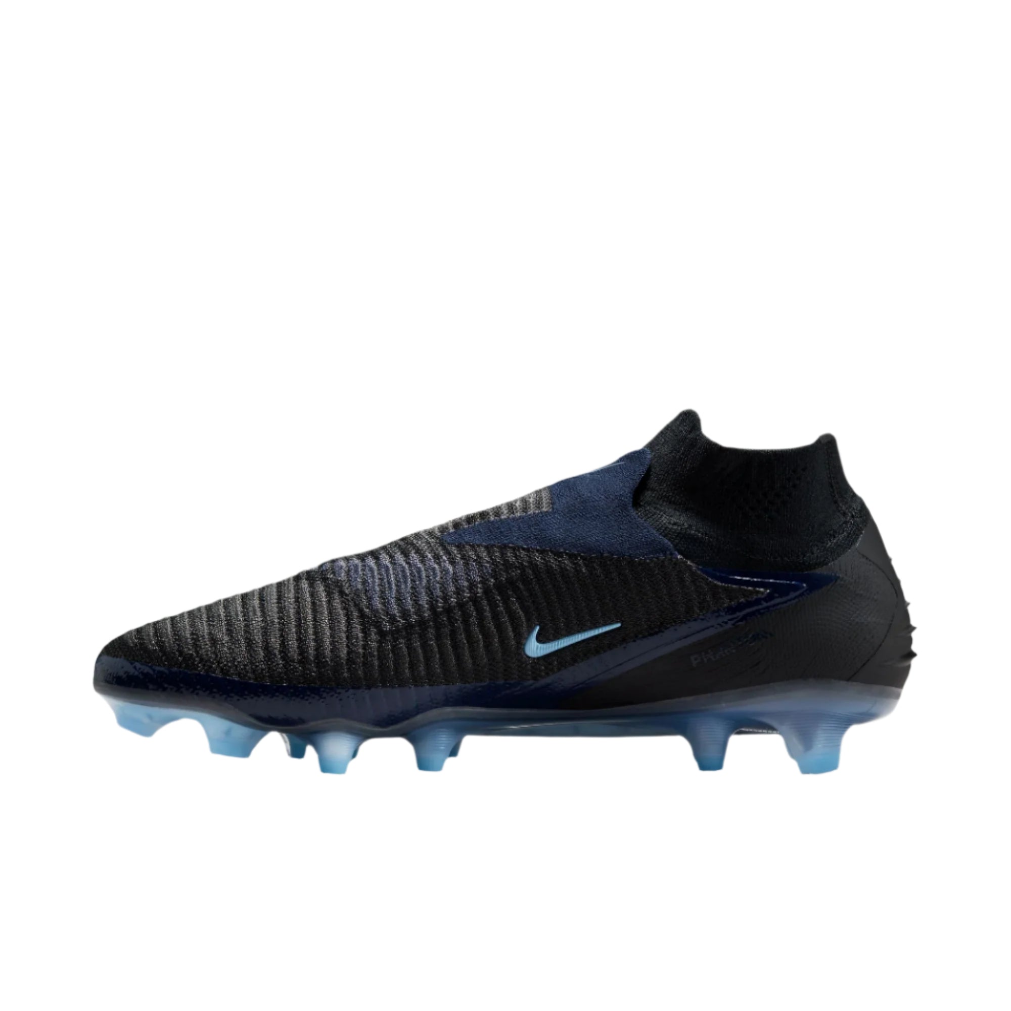Nike Phantom 6 High Elite FG - Black/Ice Blue – Third Coast Soccer