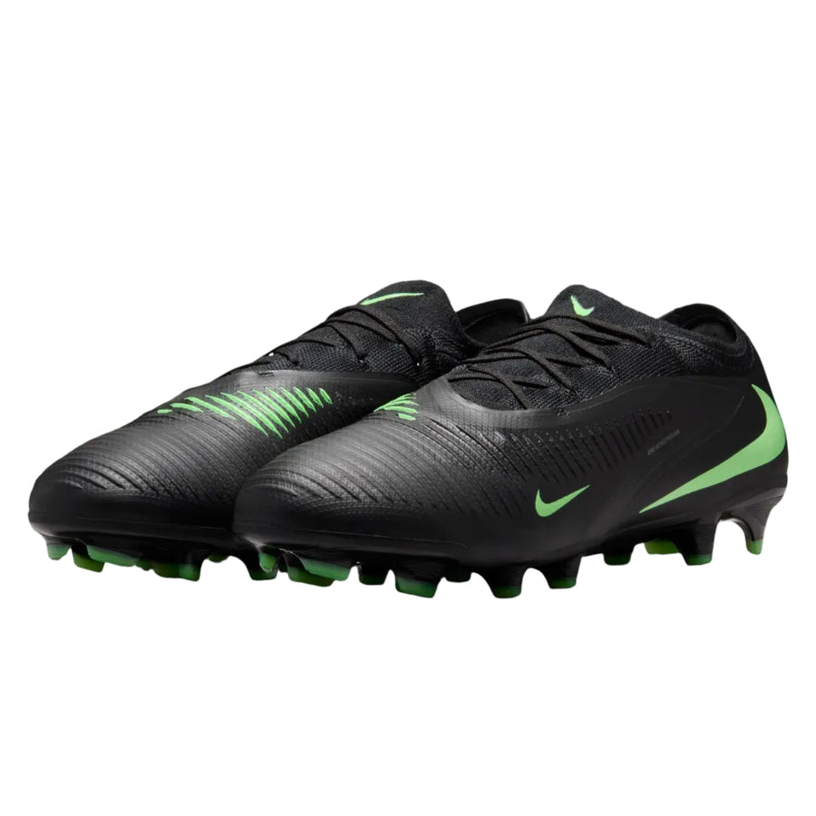 Nike Phantom 6 Low Pro FG - Black/Illusion Green Men's Footwear - Third Coast Soccer