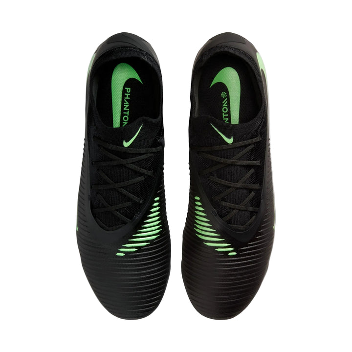 Nike Phantom 6 Low Pro FG - Black/Illusion Green Men's Footwear - Third Coast Soccer