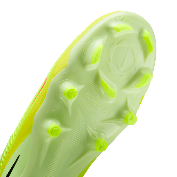 Nike Phantom 6 Low Pro FG - Crimson/Black/Lightlime Men's Footwear - Third Coast Soccer