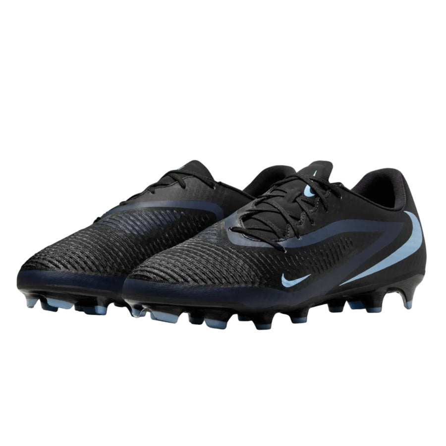 Nike Phantom 6 Low Academy FG/MG - Black/Ice Blue Men's Footwear - Third Coast Soccer
