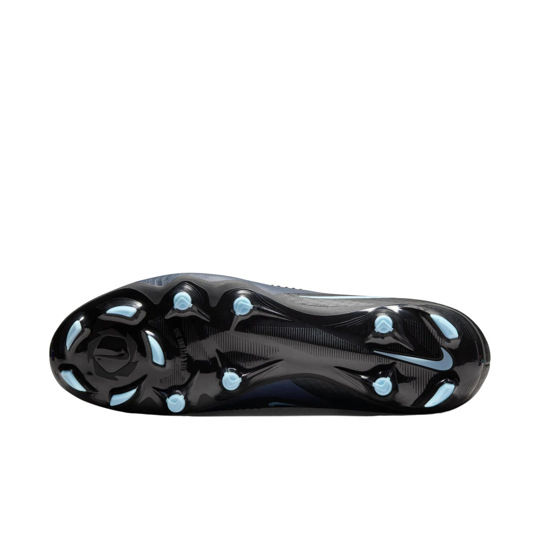 Nike Phantom 6 Low Academy FG/MG - Black/Ice Blue Men's Footwear - Third Coast Soccer