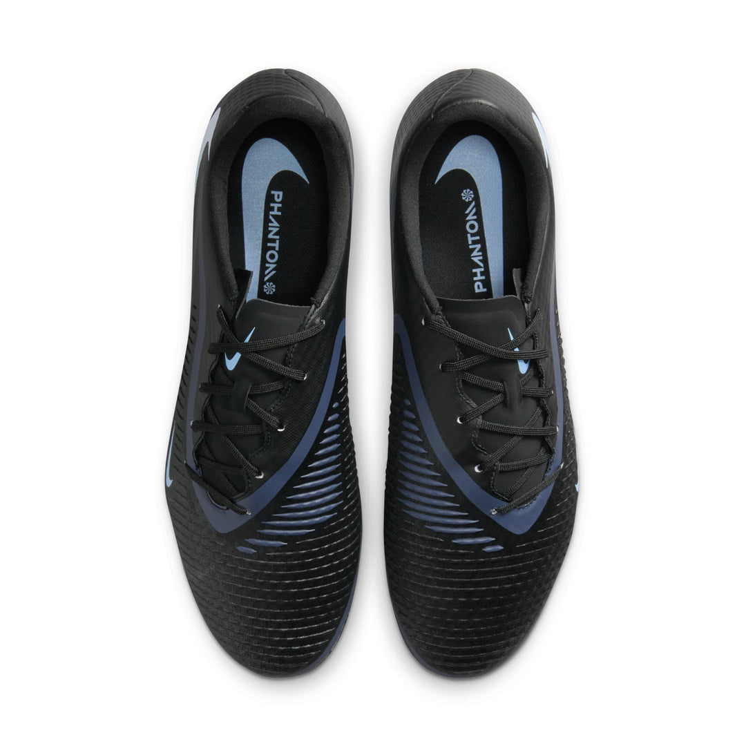Nike Phantom 6 Low Academy FG/MG - Black/Ice Blue Men's Footwear - Third Coast Soccer