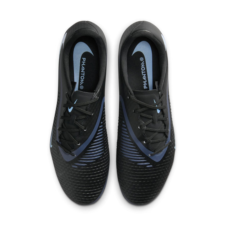 Nike Phantom 6 Low Academy FG/MG - Black/Ice Blue Men's Footwear - Third Coast Soccer