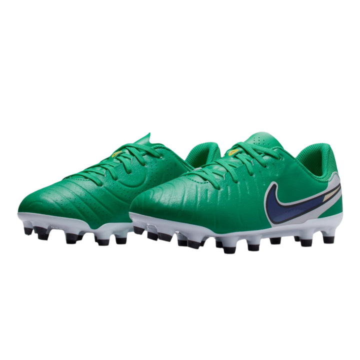 Nike Youth Legend 10 Academy FG/MG - Green/Obsidian Youth Footwear - Third Coast Soccer