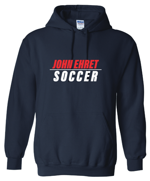 John Ehert HS Hooded Sweatshirt John Ehert HS Navy Mens Small - Third Coast Soccer