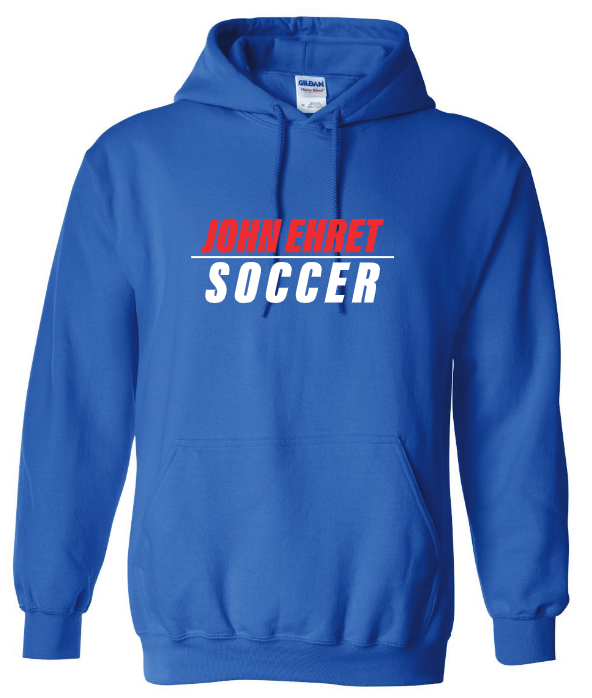 John Ehert HS Hooded Sweatshirt John Ehert HS Royal Mens Small - Third Coast Soccer