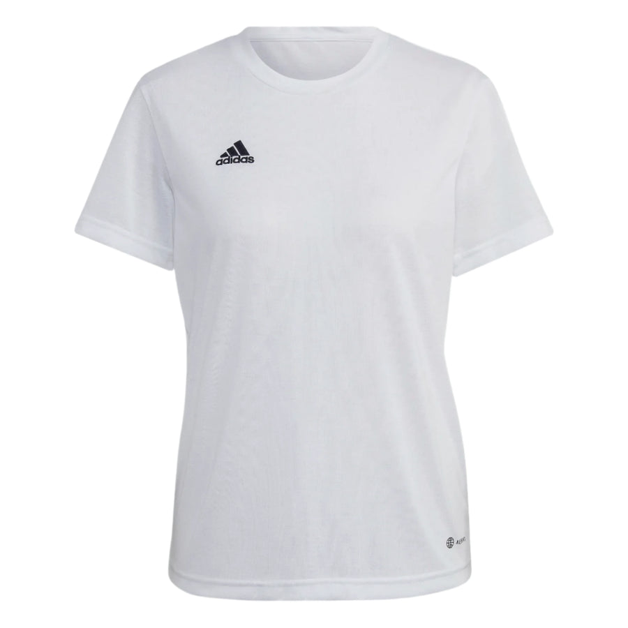 adidas Women's Entrada 22 Poly Tee - White T-Shirts   - Third Coast Soccer