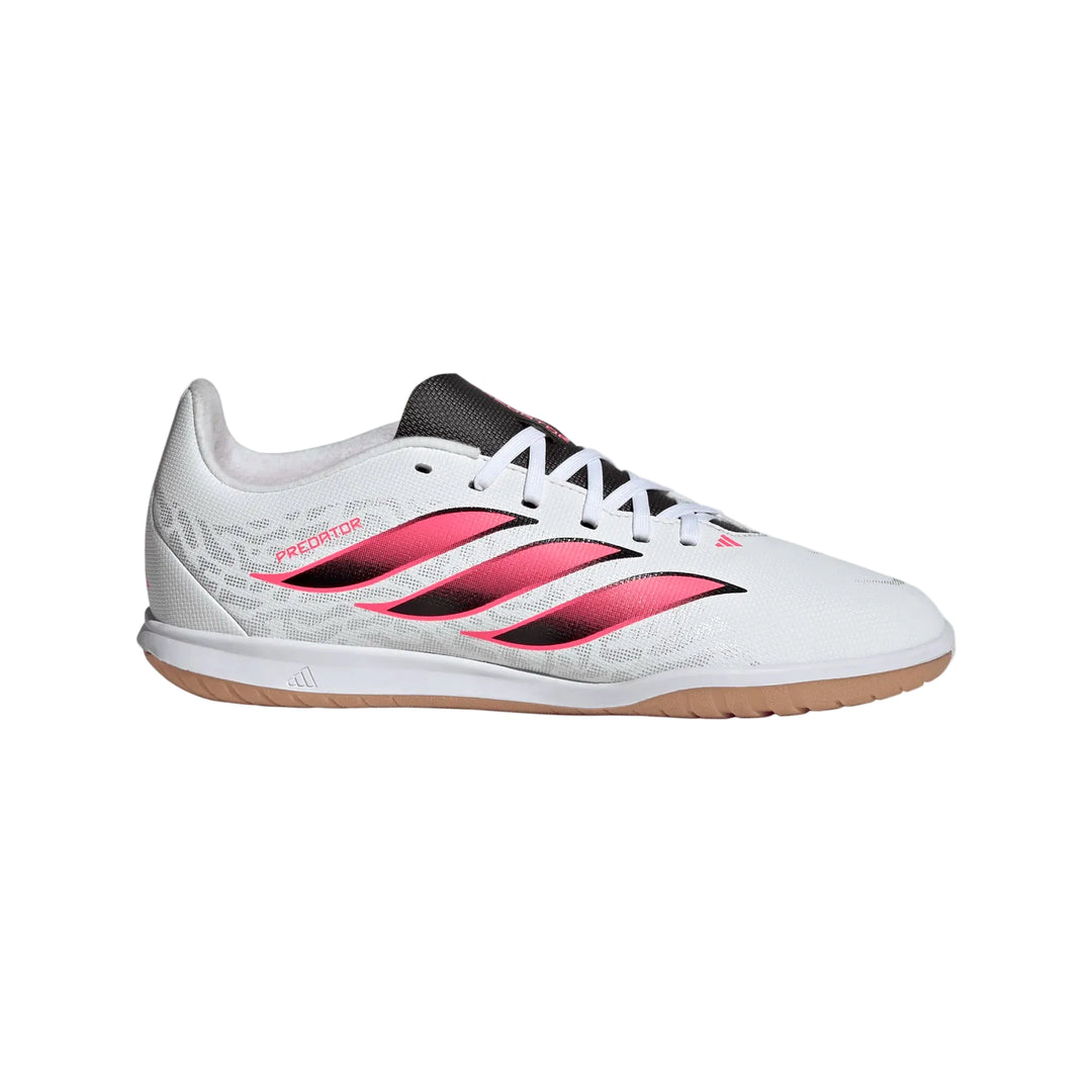 adidas Youth Predator Club Sala IN - White/Solar Turbo/Black Youth Footwear - Third Coast Soccer