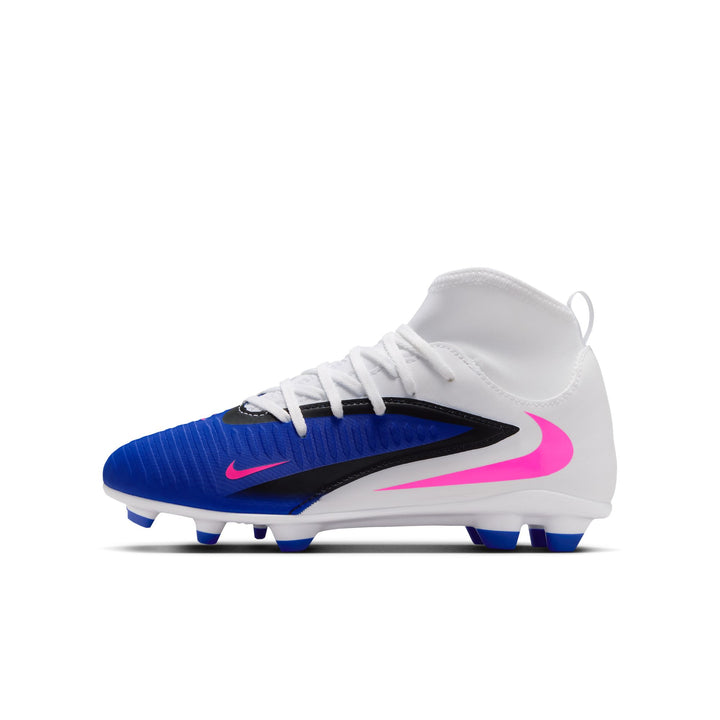 Nike Youth Phantom 6 High Club FG/MG - Blue/Pink/White Youth Footwear - Third Coast Soccer