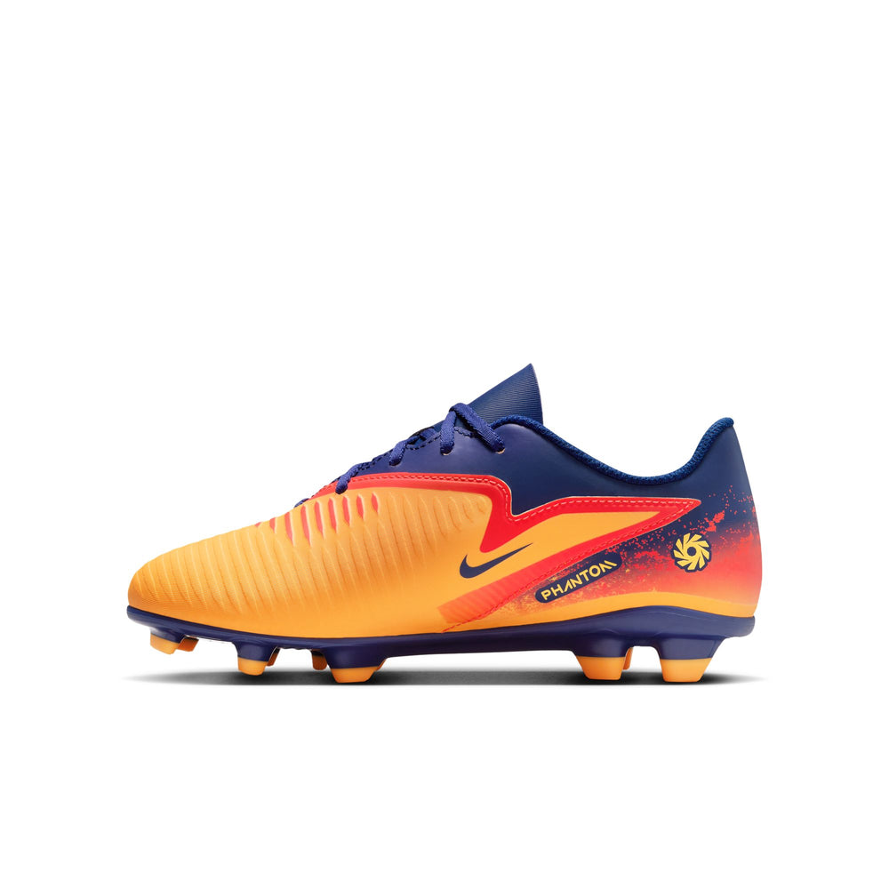 Nike Youth Phantom 6 Low Club FG/MG - Orange/Lemon/Blue Youth Footwear - Third Coast Soccer