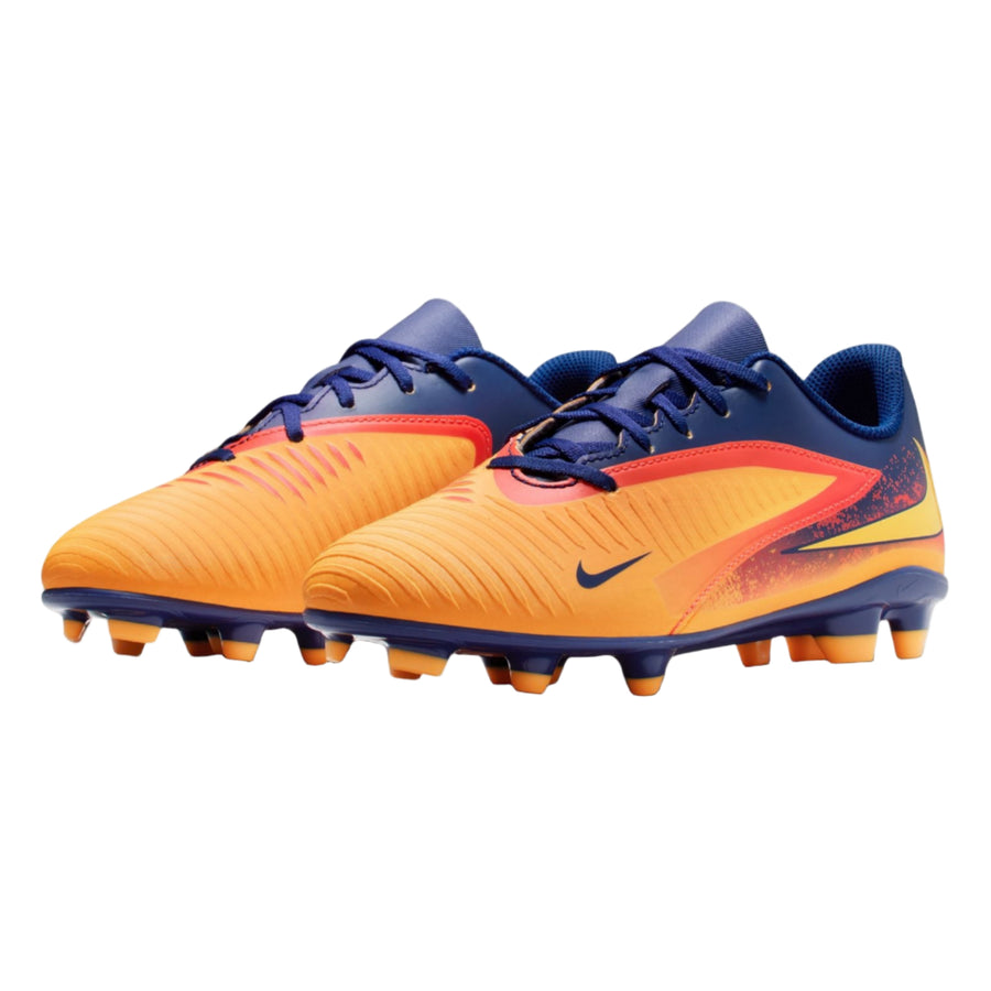 Nike Youth Phantom 6 Low Club FG/MG - Orange/Lemon/Blue Youth Footwear - Third Coast Soccer