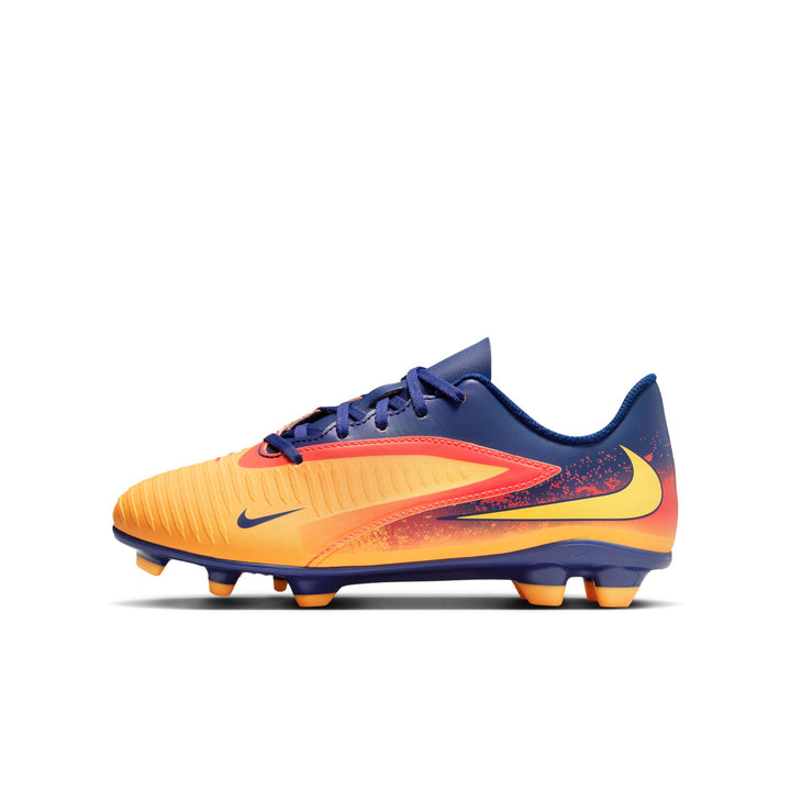 Nike Youth Phantom 6 Low Club FG/MG - Orange/Lemon/Blue Youth Footwear - Third Coast Soccer