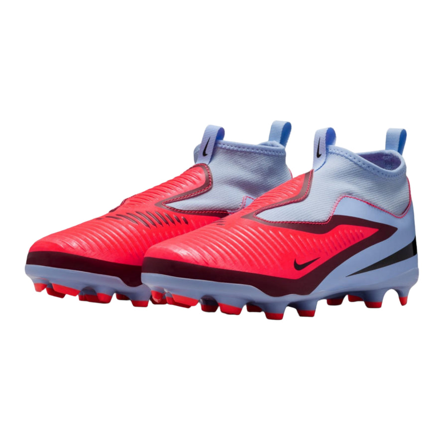 Nike Youth Phantom 6 High Academy FG/MG - Royal Tint/Crimson Youth Footwear - Third Coast Soccer