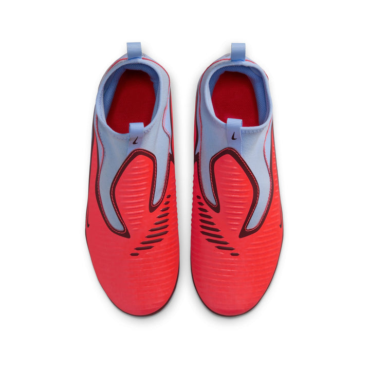 Nike Youth Phantom 6 High Academy FG/MG - Royal Tint/Crimson Youth Footwear - Third Coast Soccer