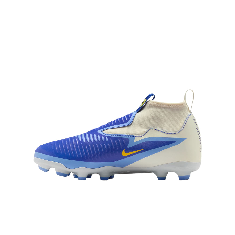 Nike Youth Phantom 6 High Academy FG - Blue/Obsidian Youth Footwear - Third Coast Soccer