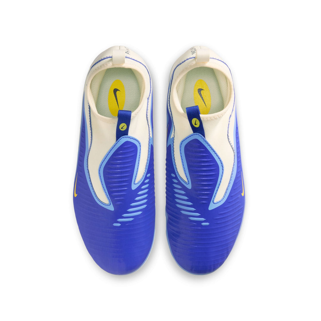 Nike Youth Phantom 6 High Academy FG - Blue/Obsidian Youth Footwear - Third Coast Soccer