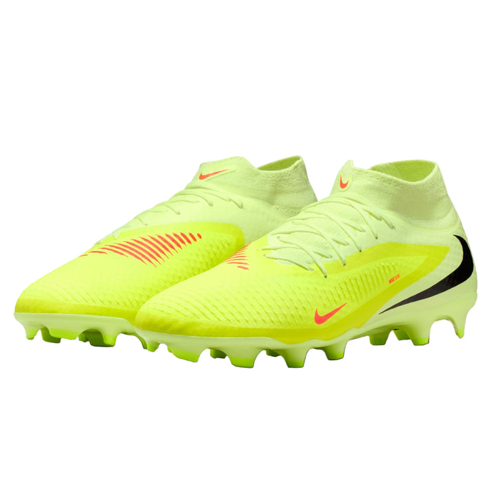 Nike Phantom 6 High Academy MG/FG - Crimson/Black/Limelight Men's Footwear - Third Coast Soccer