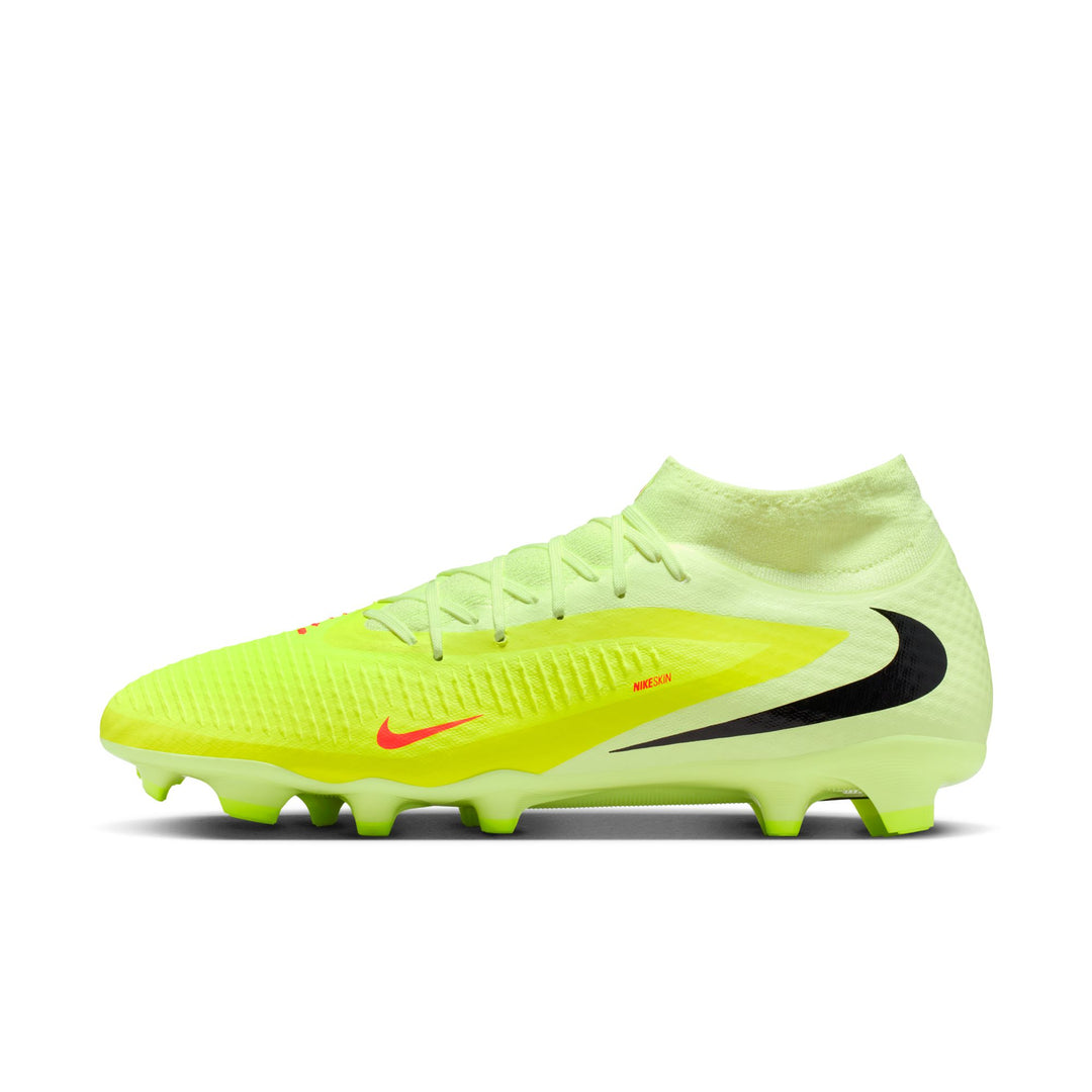 Nike Phantom 6 High Academy MG/FG - Crimson/Black/Limelight Men's Footwear - Third Coast Soccer
