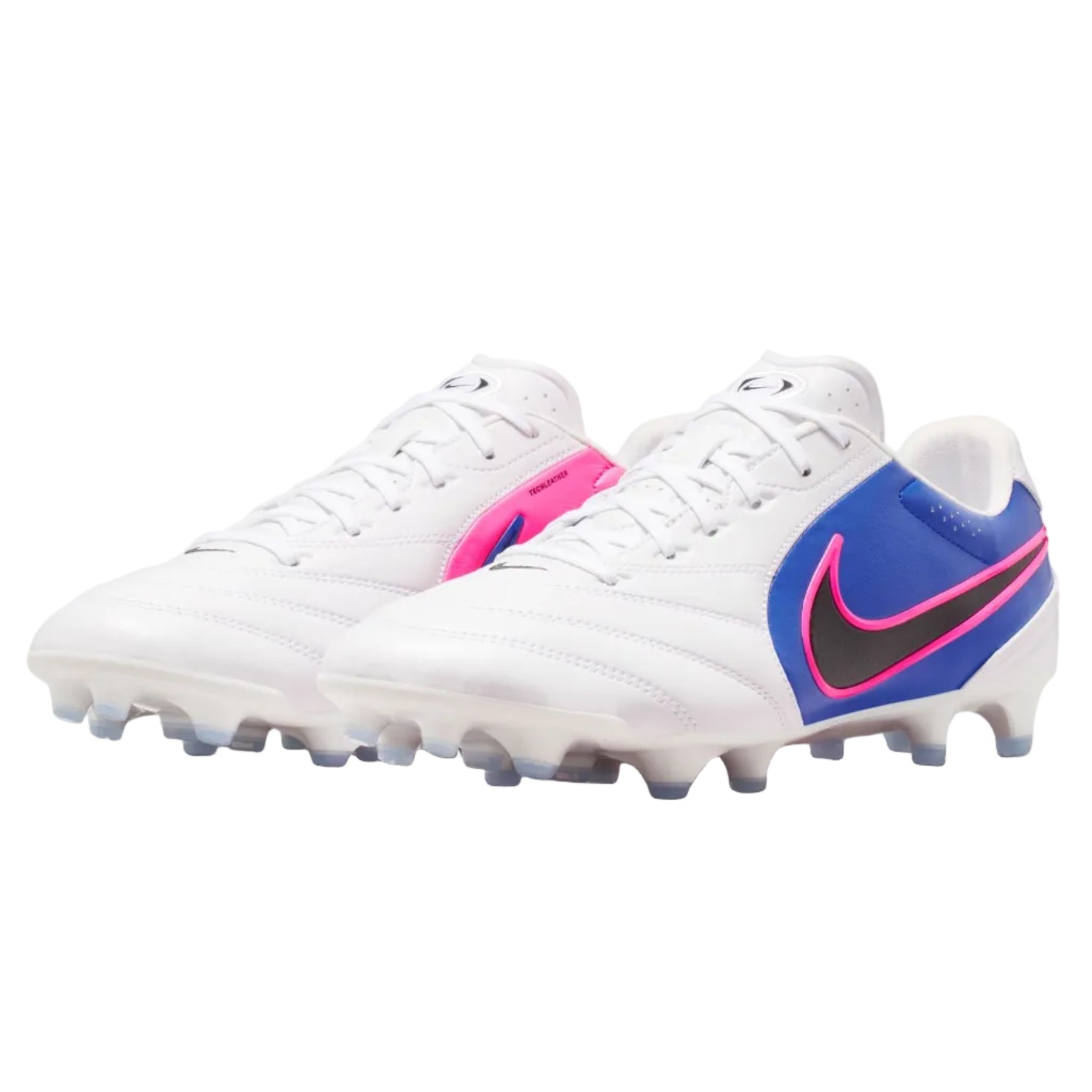Nike Tiempo Ligera Pro FG - White/Blue/Pink – Third Coast Soccer