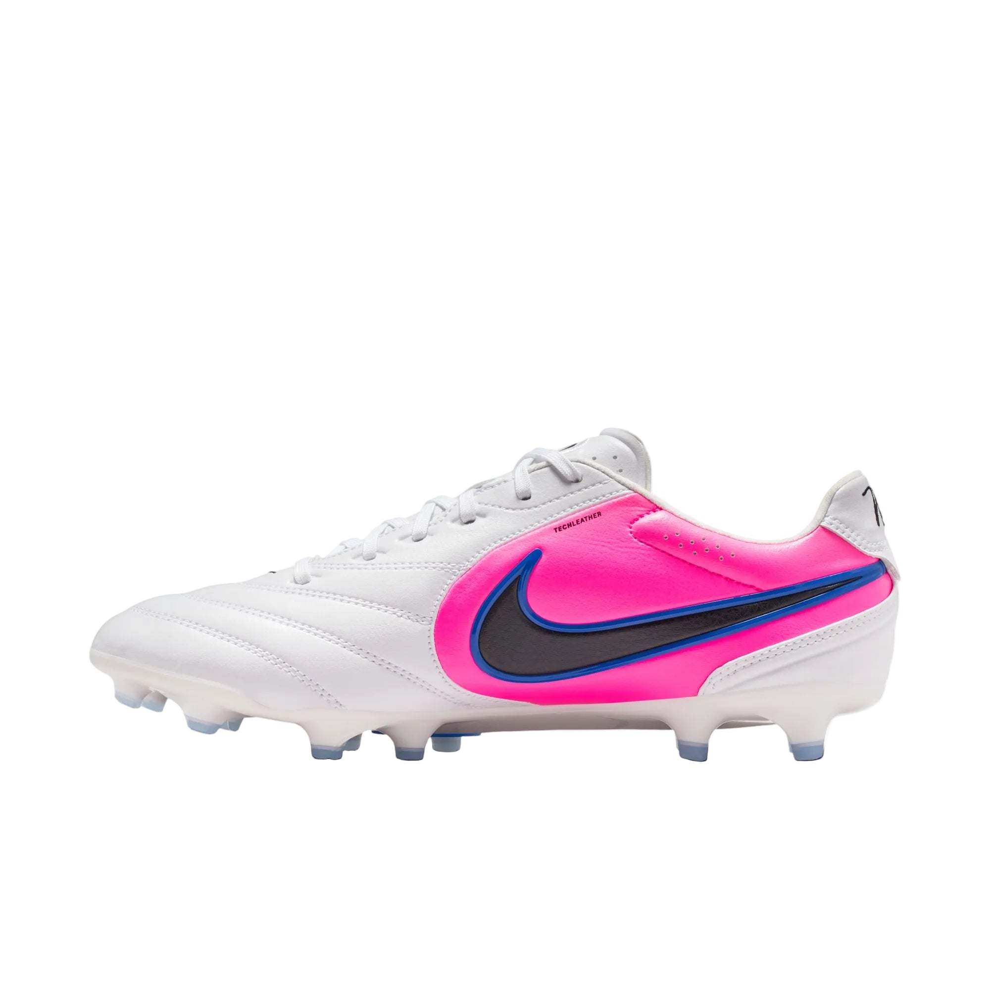Nike Tiempo Ligera Pro FG - White/Blue/Pink – Third Coast Soccer