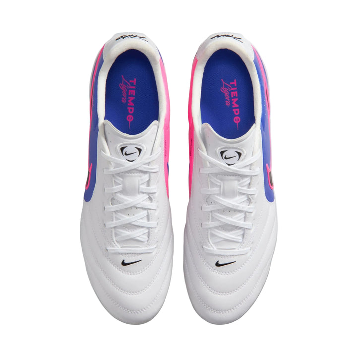 Nike Tiempo Ligera Pro FG - White/Blue/Pink Men's Footwear - Third Coast Soccer