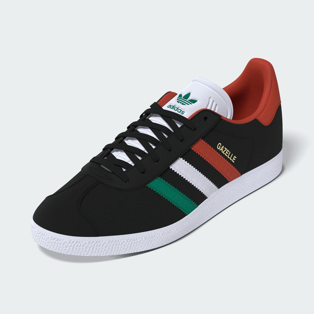 adidas FMF Mexico Gazelle - Black/White/Scarlet Men's Footwear Core Black/Feather White/Better Scarlet Mens 4 - Third Coast Soccer
