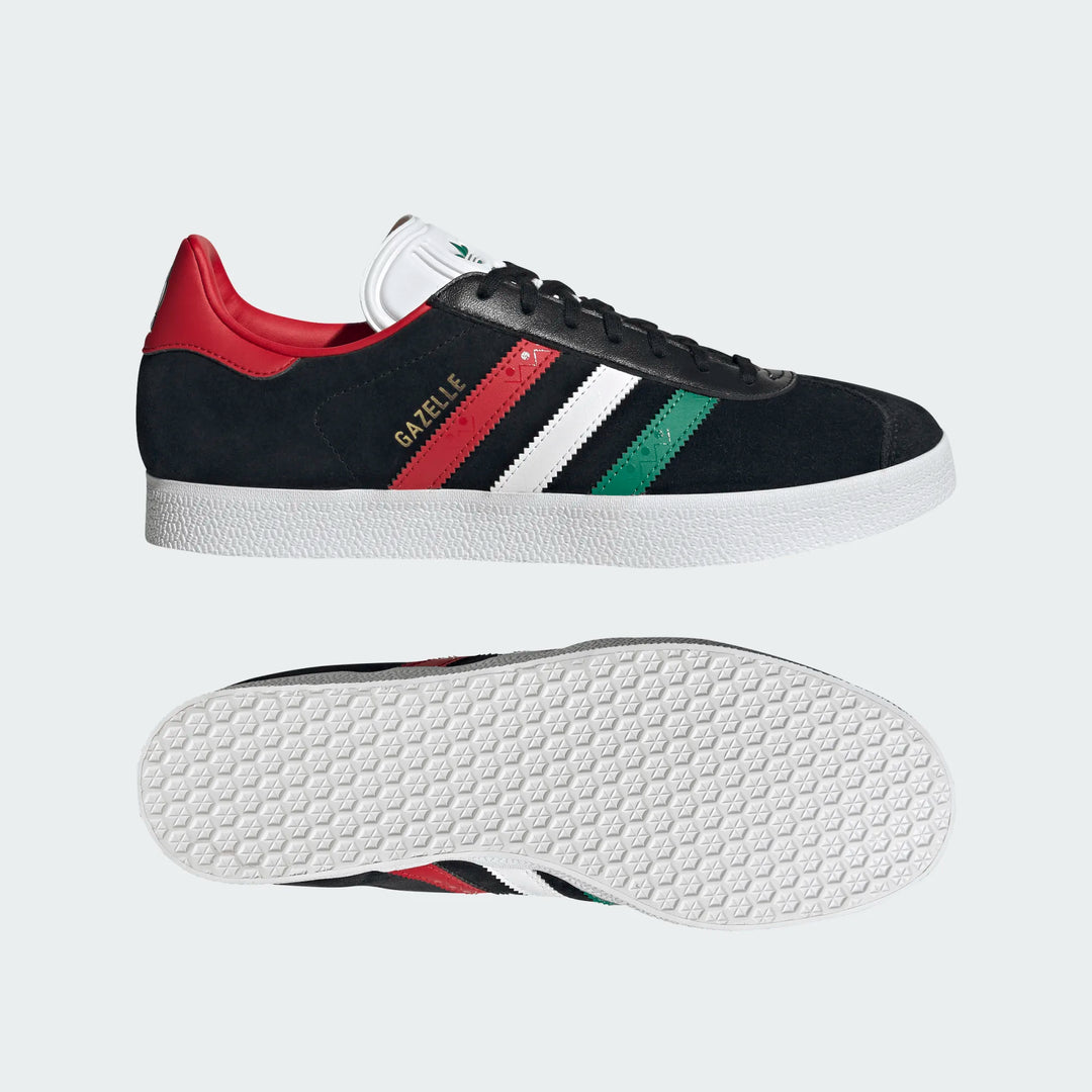 adidas FMF Mexico Gazelle - Black/White/Scarlet Men's Footwear - Third Coast Soccer