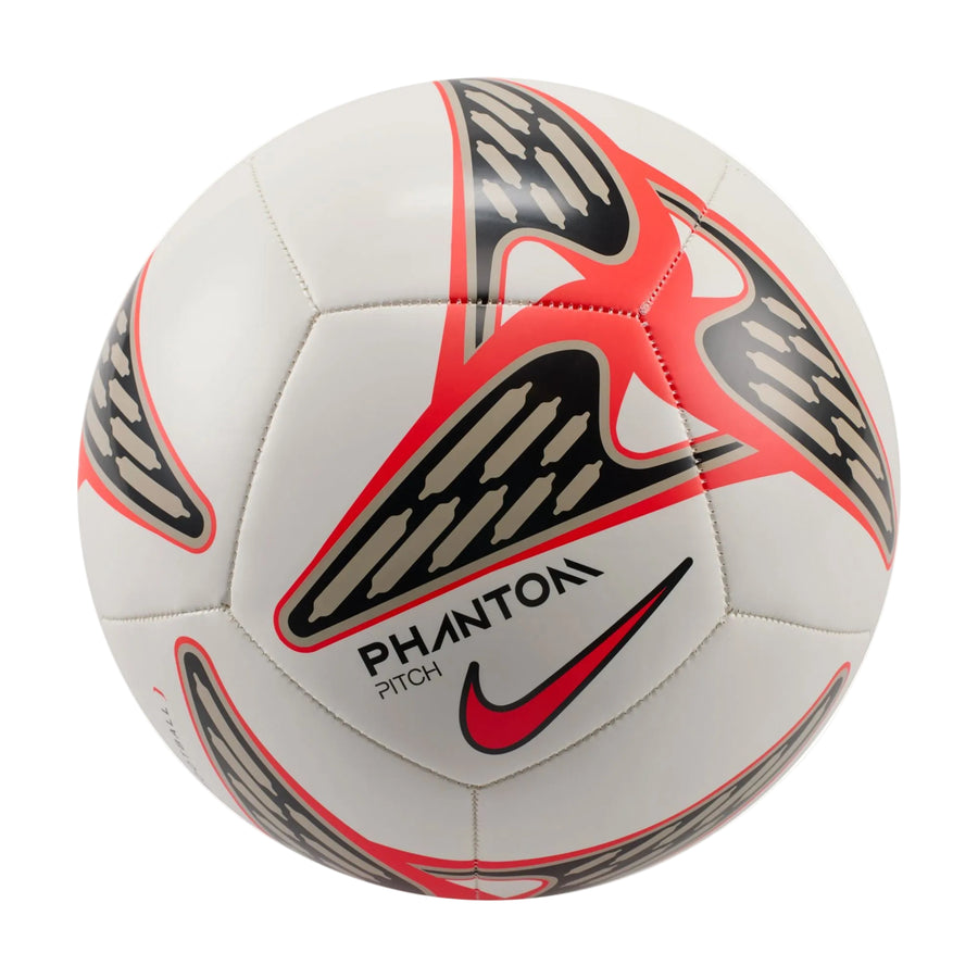 Nike Phantom Ball - White/Linen/Crimson Balls - Third Coast Soccer