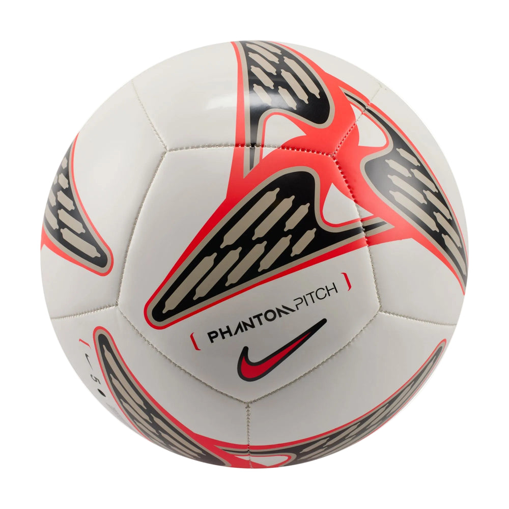 Nike Phantom Ball - White/Linen/Crimson Balls - Third Coast Soccer
