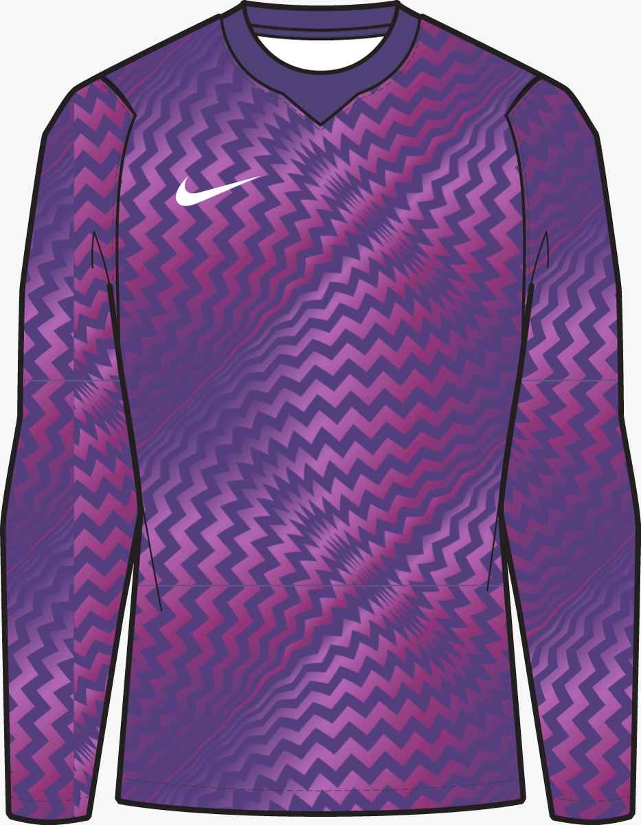 Nike Dri-Fit Gardien VI LS Goalkeeper Jersey Goalkeeper Wild Grape/White Mens Small - Third Coast Soccer