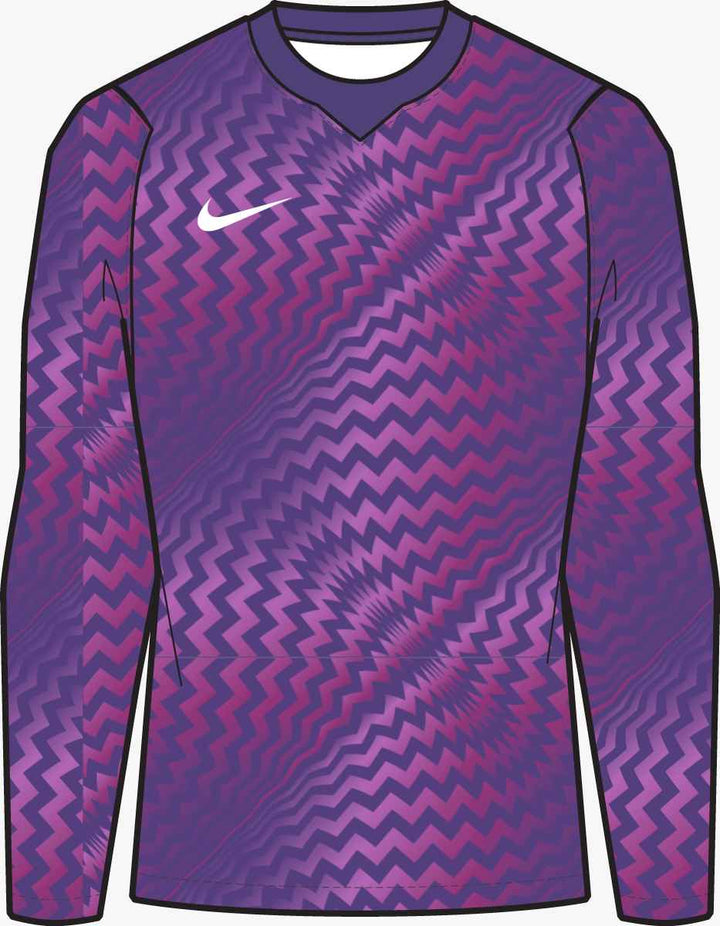 Nike Dri-Fit Gardien VI LS Goalkeeper Jersey Goalkeeper Wild Grape/White Mens Small - Third Coast Soccer