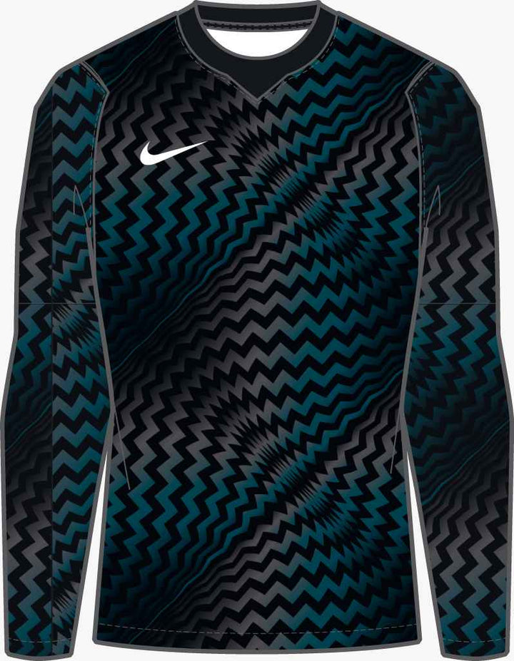 Nike Women's Dri-Fit Gardien VI LS Goalkeeper Jersey Goalkeeper Black/White Womens Small - Third Coast Soccer