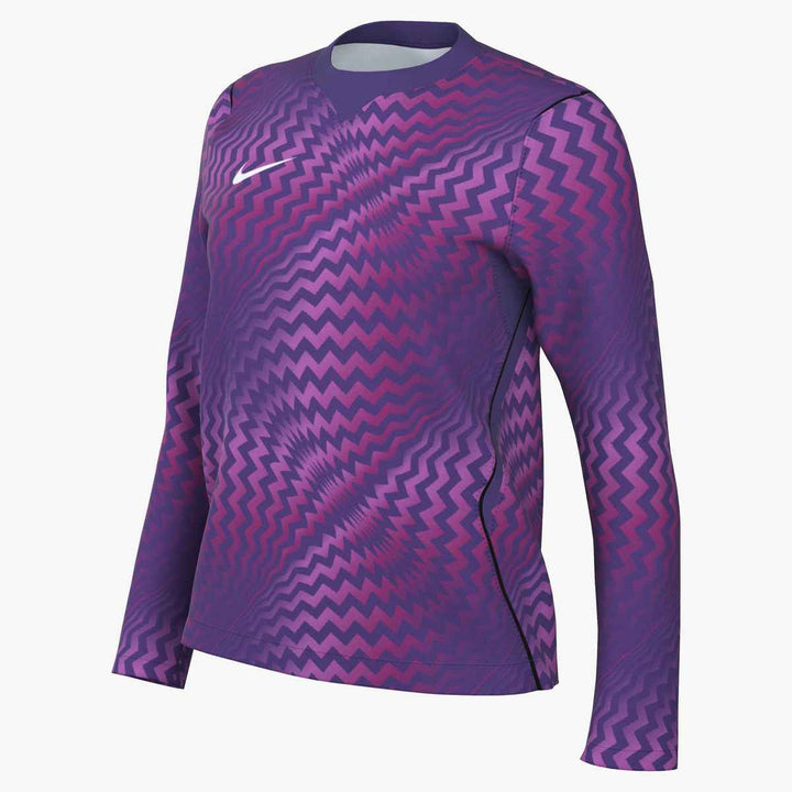 Nike Women's Dri-Fit Gardien VI LS Goalkeeper Jersey Goalkeeper Wild Grape/White Womens Small - Third Coast Soccer