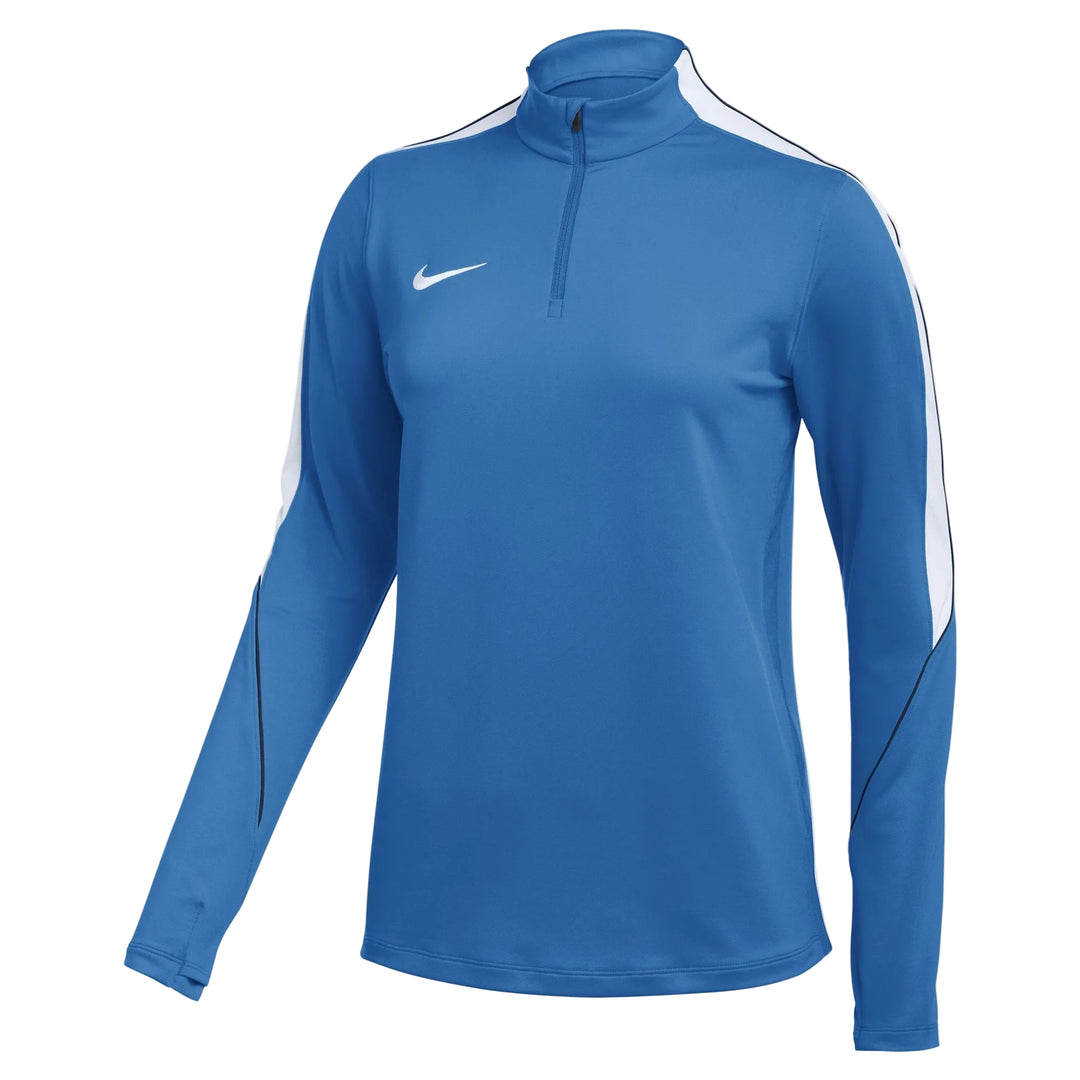 Nike Women's DF Strike 1/4 Zip Drill Top Training Wear Royal Blue/White Womens XSmall - Third Coast Soccer