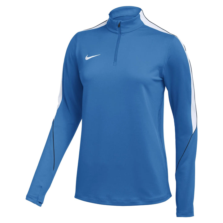 Nike Women's DF Strike 1/4 Zip Drill Top Training Wear Royal Blue/White Womens XSmall - Third Coast Soccer