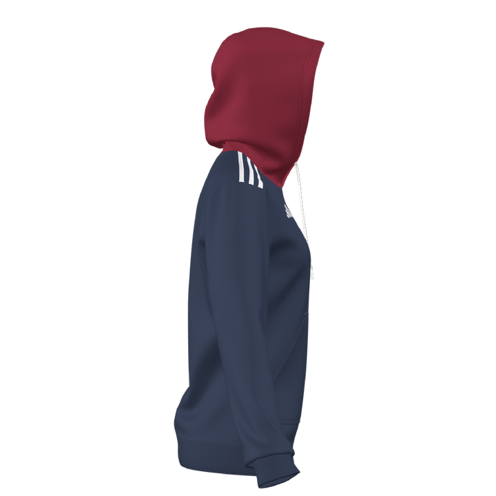 adidas Custom ECNL Women's Entrada 22 Hoodie - Navy/Red ECNL 25 - Third Coast Soccer
